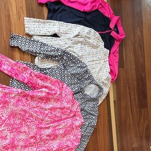 Ladies XXL golf long sleeve quarter zips JoFit and San Solei